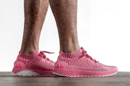 NOBULL Bright Pink Knit Runner Męskie - Buty Do Biegania Głęboka Różowe | PL-9lzJWAA